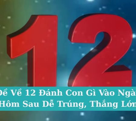 Đề Về 12 Đánh Con Gì Vào Ngày Hôm Sau Dễ Trúng, Thắng Lớn